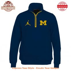 Coach Dusty May Michigan Wolverines Basketball Quarter Zip Sweatshirt