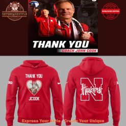 Coach John Cook x Nebraska Cornhuskers Volleyball Hoodie