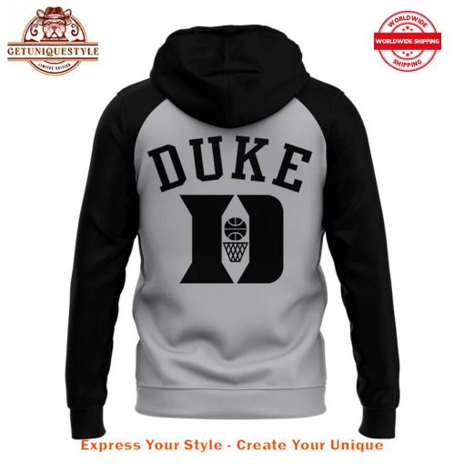 Coach Jon Scheyer Duke Blue Devils Black Grey Zip Hoodie