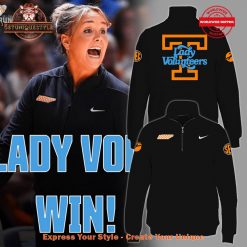 Coach Kim Caldwell Lady Vols Black Quarter Zip Sweatshirt