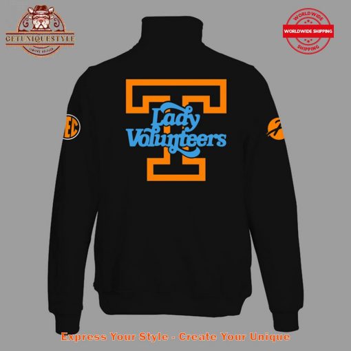 Coach Kim Caldwell Lady Vols Black Quarter Zip Sweatshirt