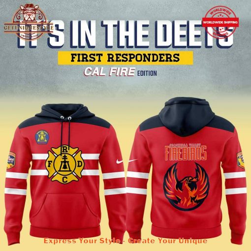 Coachella Valley Firebirds First Responders Cal Fire Hoodie