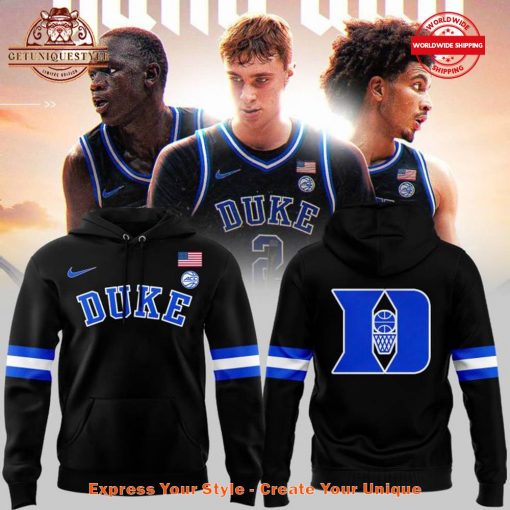 Duke Men’s Basketball Uniform Game Black Hoodie