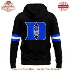 Duke Mens Basketball Uniform Game Black Hoodie