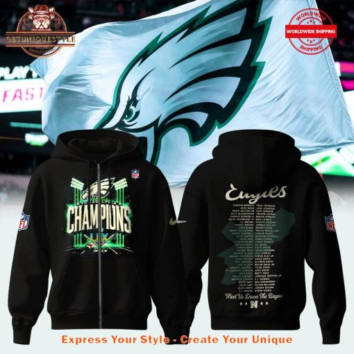 Eagles Super Bowl LIX Champions Limited Edition Zip Hoodie