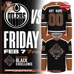 Edmonton Oilers Black History Limited Edition Jersey