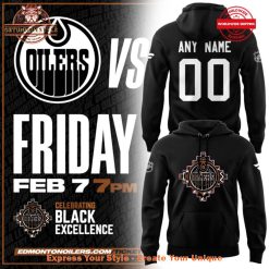 Edmonton Oilers Black Excellence Celebration Hoodie