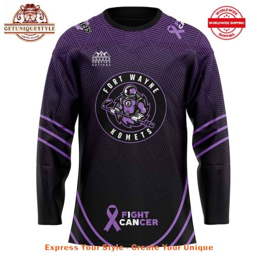 Fort Wayne Komets Fight Cancer Night Custom Jersey