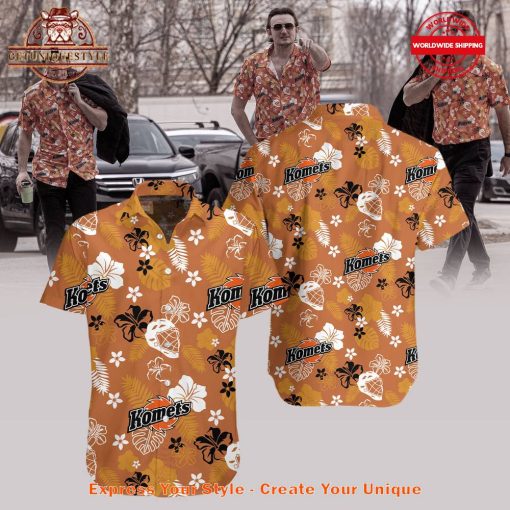 Fort Wayne Komets Luau Night Hawaiian Shirt