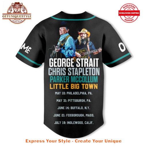 George Strait Tour 2025 Schedule List Baseball Jersey