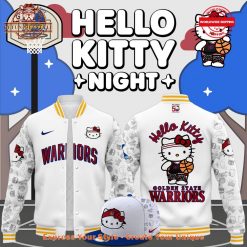 Golden State Warriors Hello Kitty Night Baseball Jacket