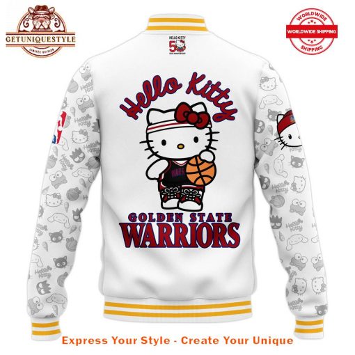 Golden State Warriors Hello Kitty Night Baseball Jacket