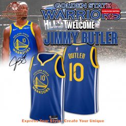 Golden State Warriors Welcome Jimmy Butler Blue Jersey