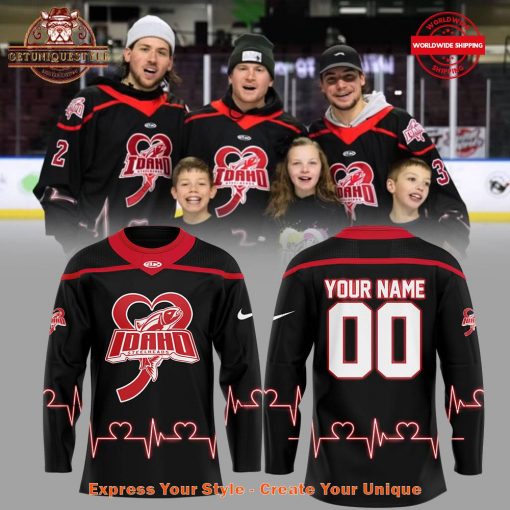 Idaho Steelheads Jayden DeLuca Foundation Hockey Jersey