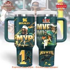 Jalen Hurts MVP Super Bowl LIX 40oz Stanley Tumbler