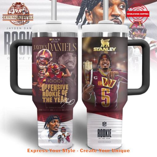 Jayden Daniels Rookie Of The Year 40oz Stanley Tumbler