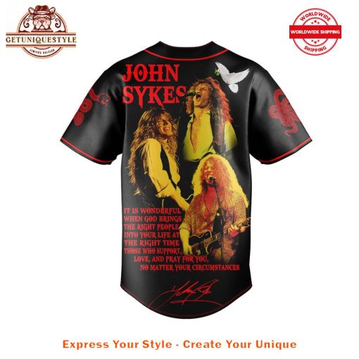 John Sykes It Is Wonderful When God Brings Baseball Jersey