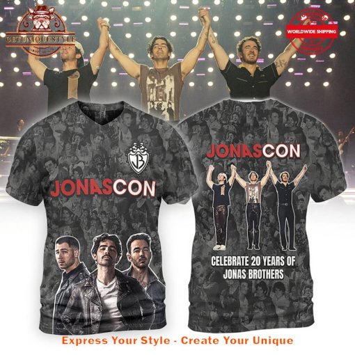 Jonas Brothers JONASCON Celebrate 20 Years Shirt Collection