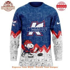 Kalamazoo Wings Anniversary of Peanuts Jersey