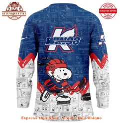 Kalamazoo Wings Anniversary of Peanuts Jersey