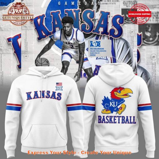 Kansas Jayhawks 2025 Uniform White Hoodie