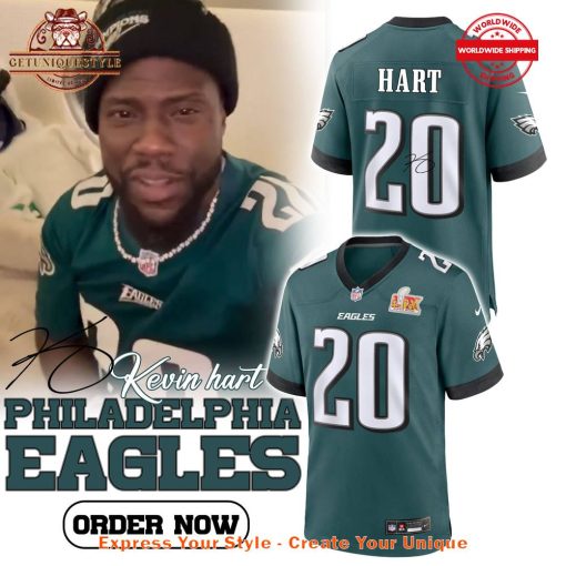 Kevin Hart x Eagles Super Bowl LIX Midnight Green Jersey