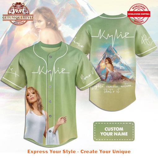 Kylie Minogue Lights Camera Action Baseball Jersey