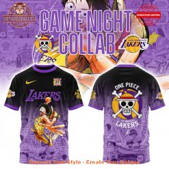 LA Lakers One Piece Game Night Collab 2025 Shirt