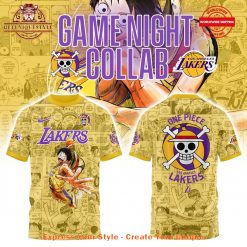 LA Lakers One Piece Game Night Collab 2025 Shirt