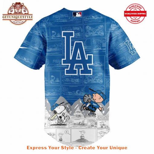 Los Angeles Dodgers 75th Anniversary of Peanuts Jersey