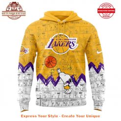 Los Angeles Lakers 75th Anniversary of Peanuts Hoodie