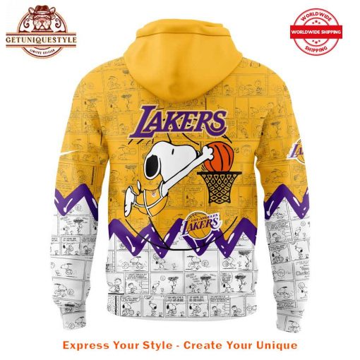 Los Angeles Lakers 75th Anniversary of Peanuts Hoodie