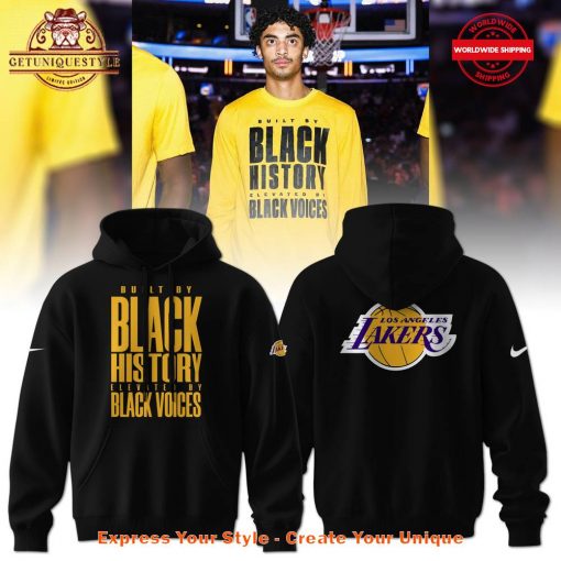 Los Angeles Lakers Black History Month Black Hoodie