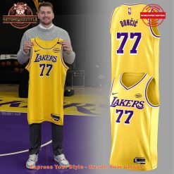 Luka Doncic x Los Angeles Lakers 2025 Yellow Jersey