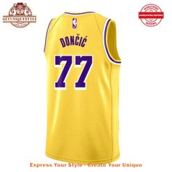 Luka Doncic x Los Angeles Lakers 2025 Yellow Jersey