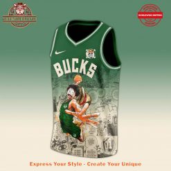 Milwaukee Bucks One Piece The Straw Hat Pirates Jersey