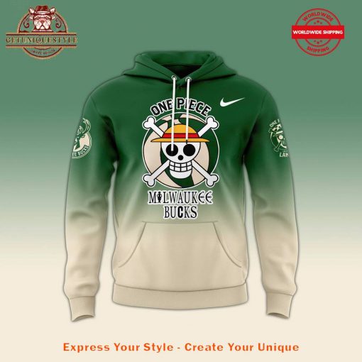 Milwaukee Bucks x One Piece Luffy 2025 Hoodie