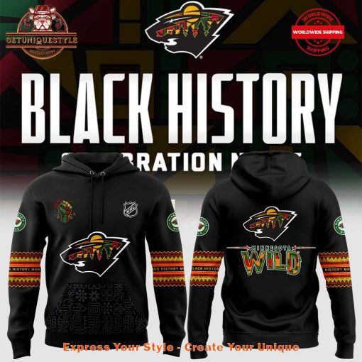 Minnesota Wild Black History Celebration Month 2025 Hoodie