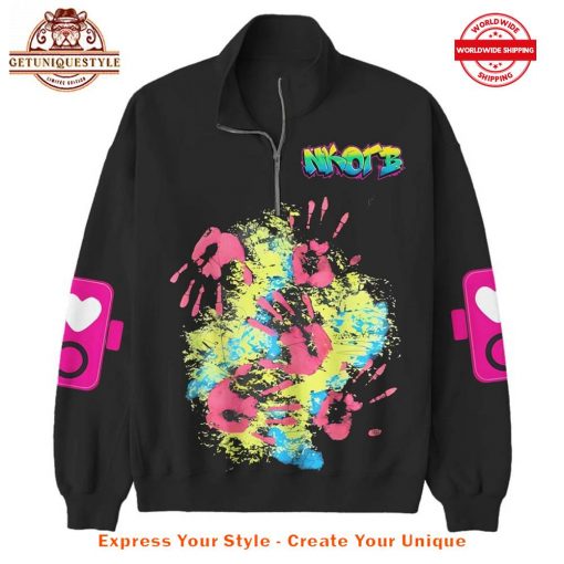 NKOTB Blockhead United Half Zip Sweatshirt