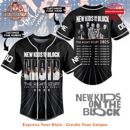 NKOTB The Right Stuff 2025 Baseball Jersey