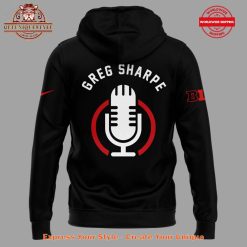 Nebraska Cornhuskers RIP Greg Sharpe Voice of the Huskers Hoodie