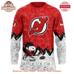 New Jersey Devils Anniversary of Peanuts Jersey