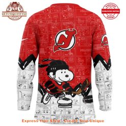 New Jersey Devils Anniversary of Peanuts Jersey