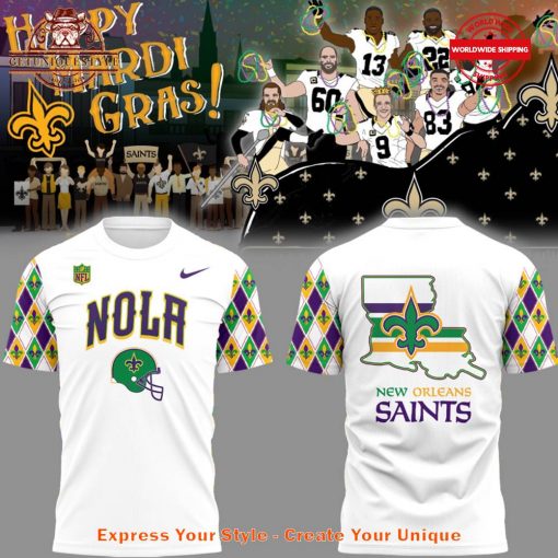 New Orleans Football 2025 Mardi Gras Shirt Collection