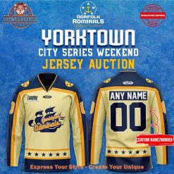 Norfolk Admirals Yorktown City Series Custom Hockey Jersey