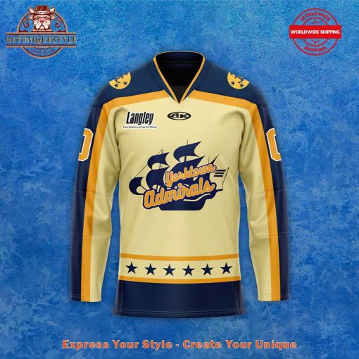 Norfolk Admirals Yorktown City Series Custom Hockey Jersey