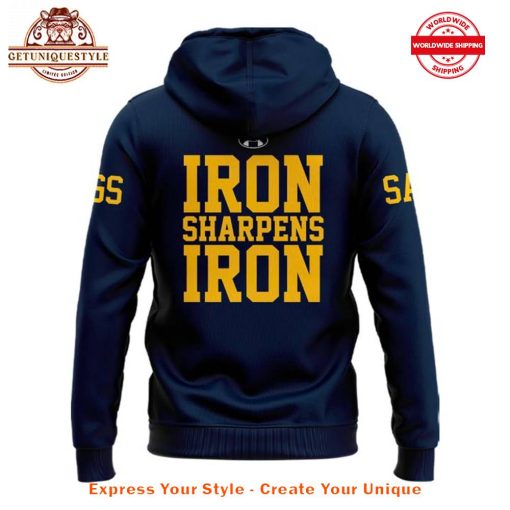 Notre Dame Football Iron Sharpens Iron Hoodie