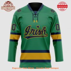 Notre Dame Special 2025 Green Hockey Jersey