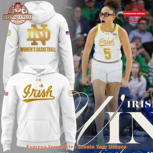 Notre Dame Women’s Basketball Limited Edition White Hoodie