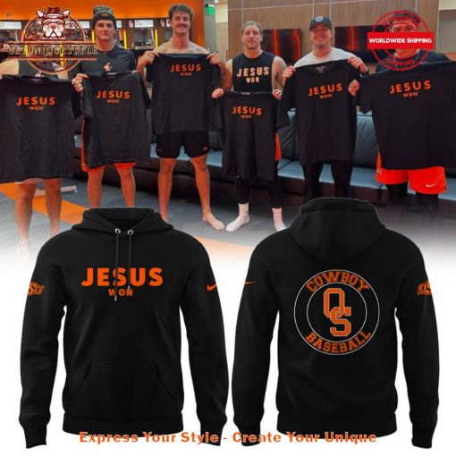 Oklahoma State Cowboys Baseball Jesus Won Shirt Collection